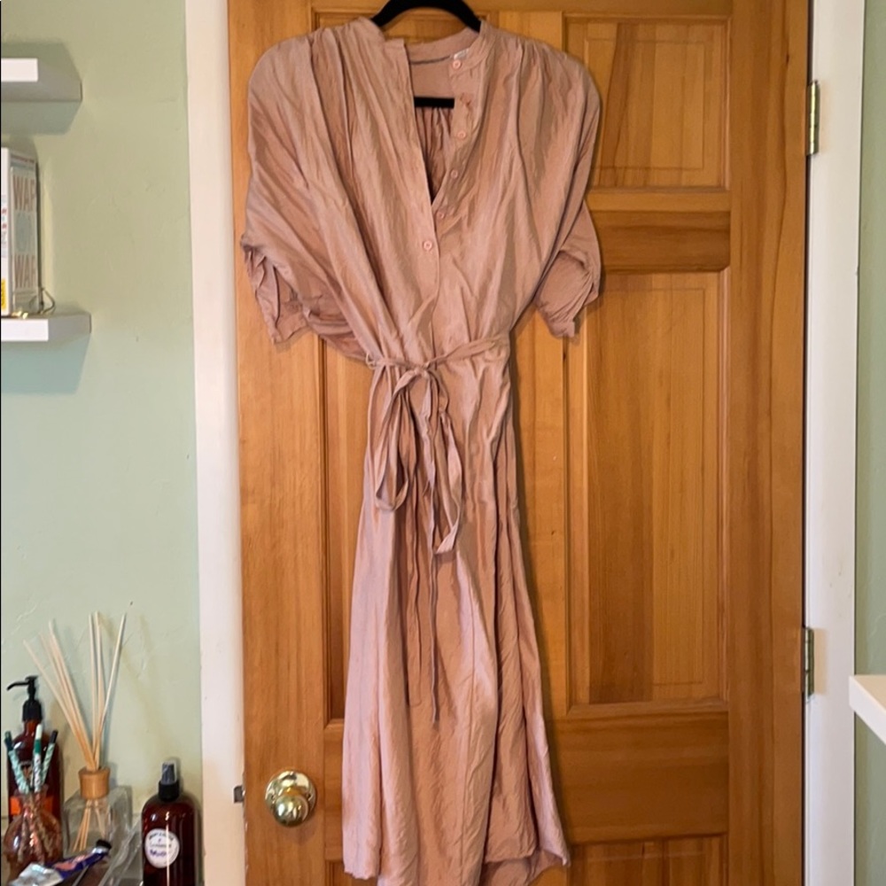 Vintage blush midi dress
